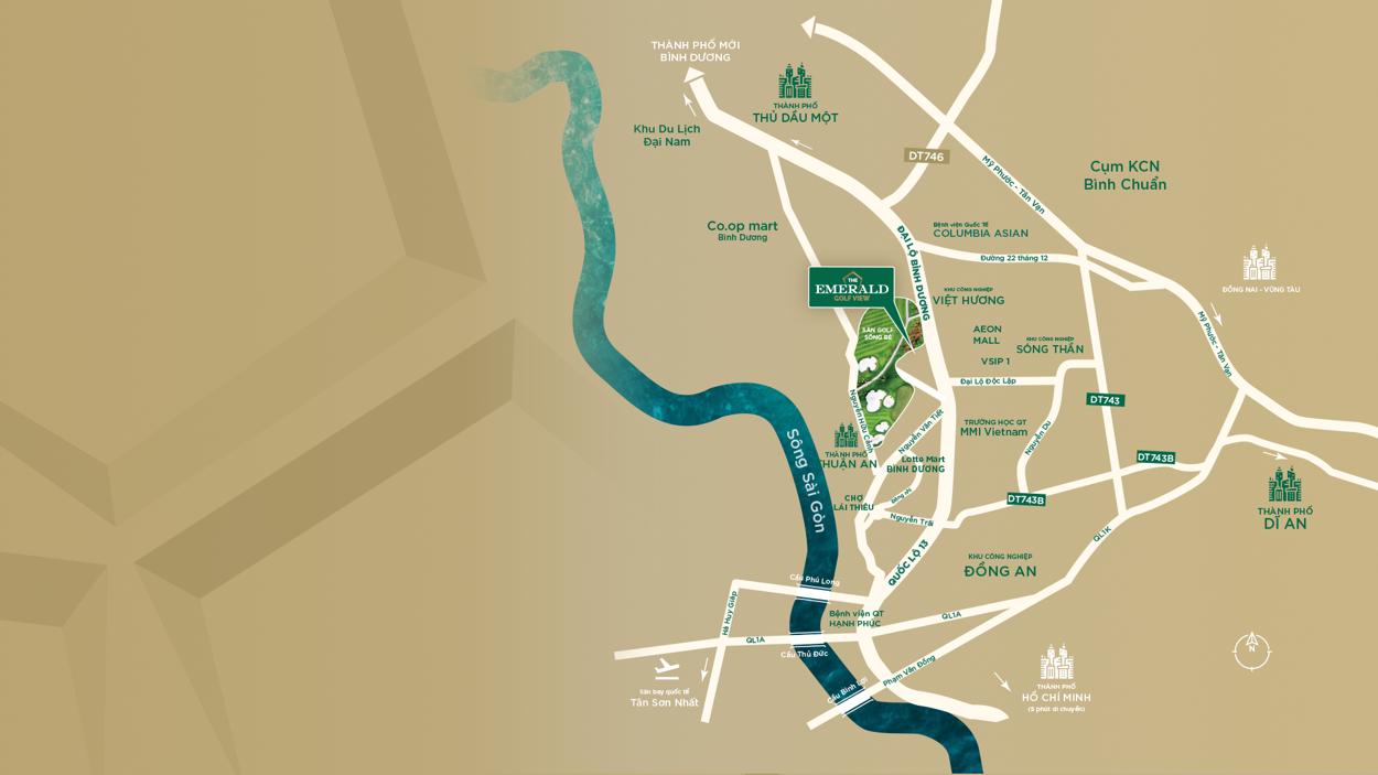 Vị trí chung cư The Emerald 68