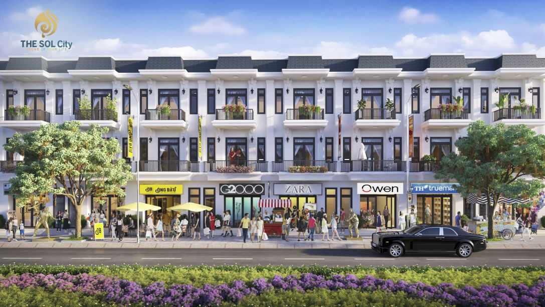Thiết kế nhà phố The Sol City