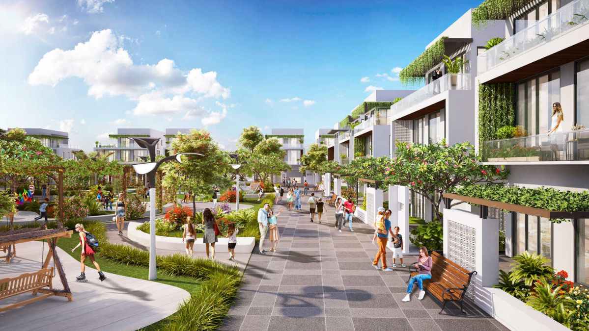 Đường dạo bộ khuôn viên dự án The Sol City