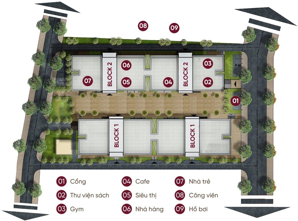 Tiện ích nội khu tại căn hộ Ventoso Tower