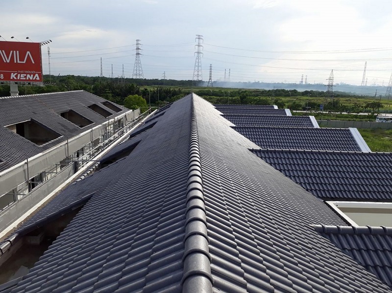 Mẫu mái ngói xi măng