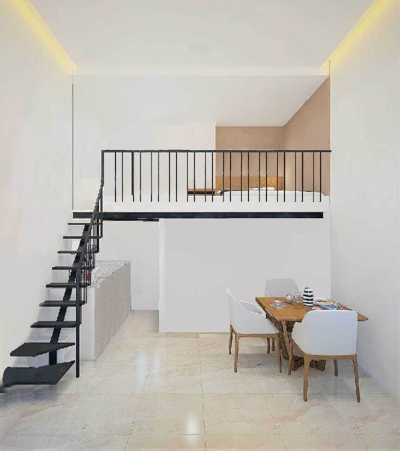 Mẫu phòng trọ cấp 4 có gác lửng