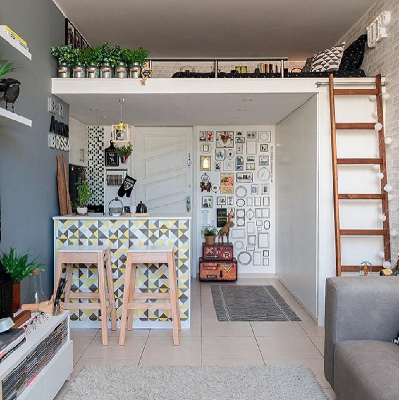 Mẫu thiết kế phòng trọ 30m2 kiểu căn hộ nhỏ