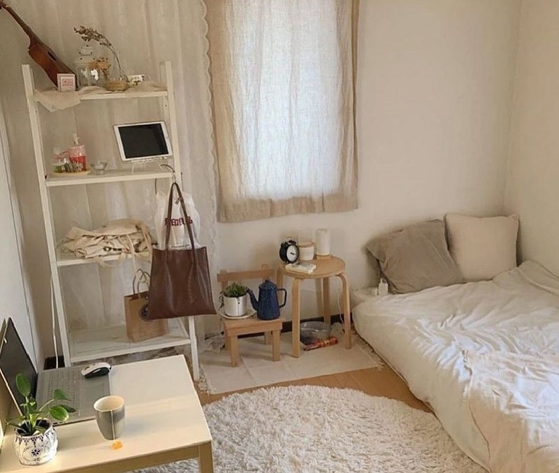 Mẫu phòng trọ 9m2 tối giản