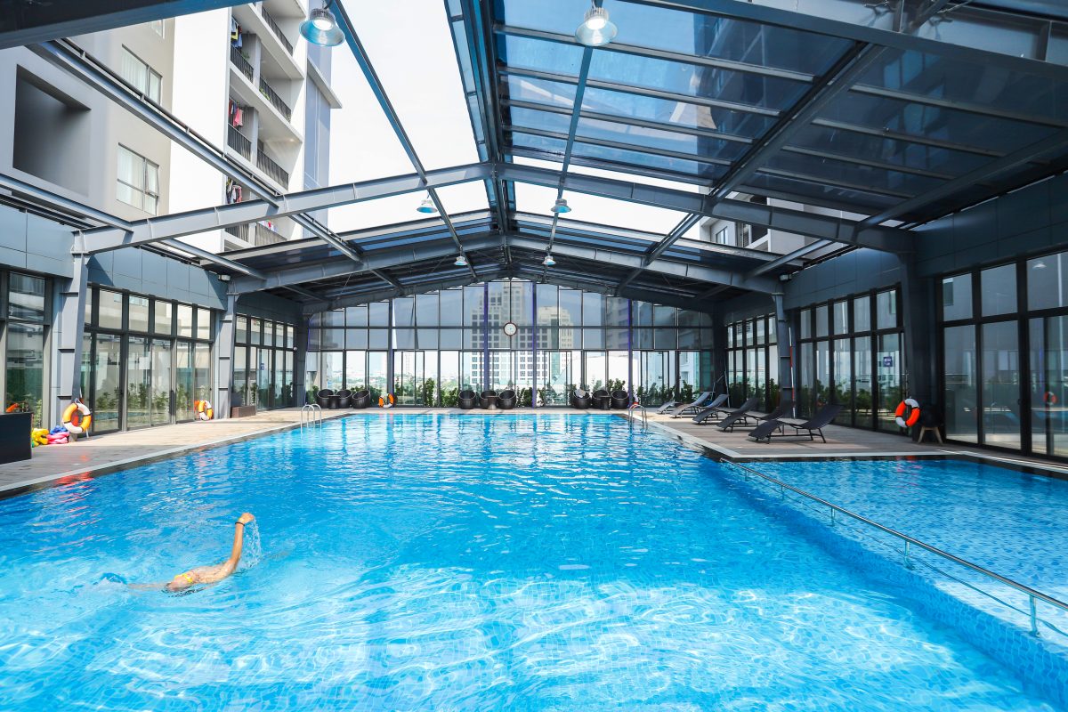 Bể bơi 4 mùa tại Sky Park Residence