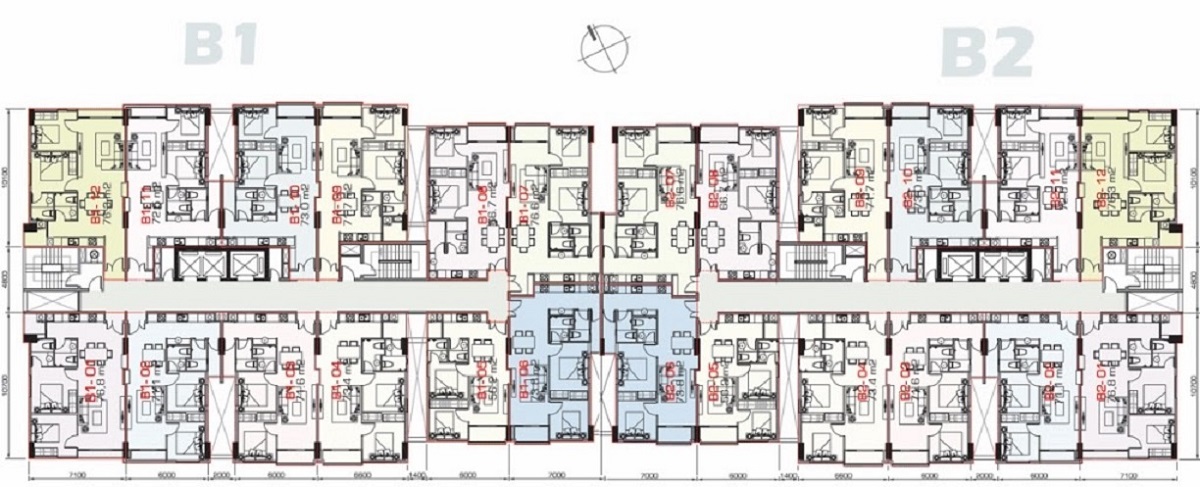Mặt bằng các Block dự án 4s Riverside Linh Đông