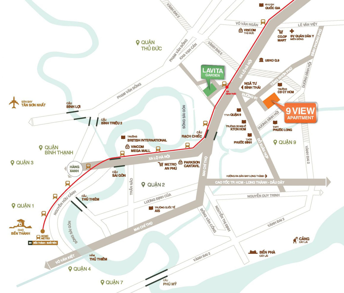 Vị trí xây dựng dự án 9 View Apartment