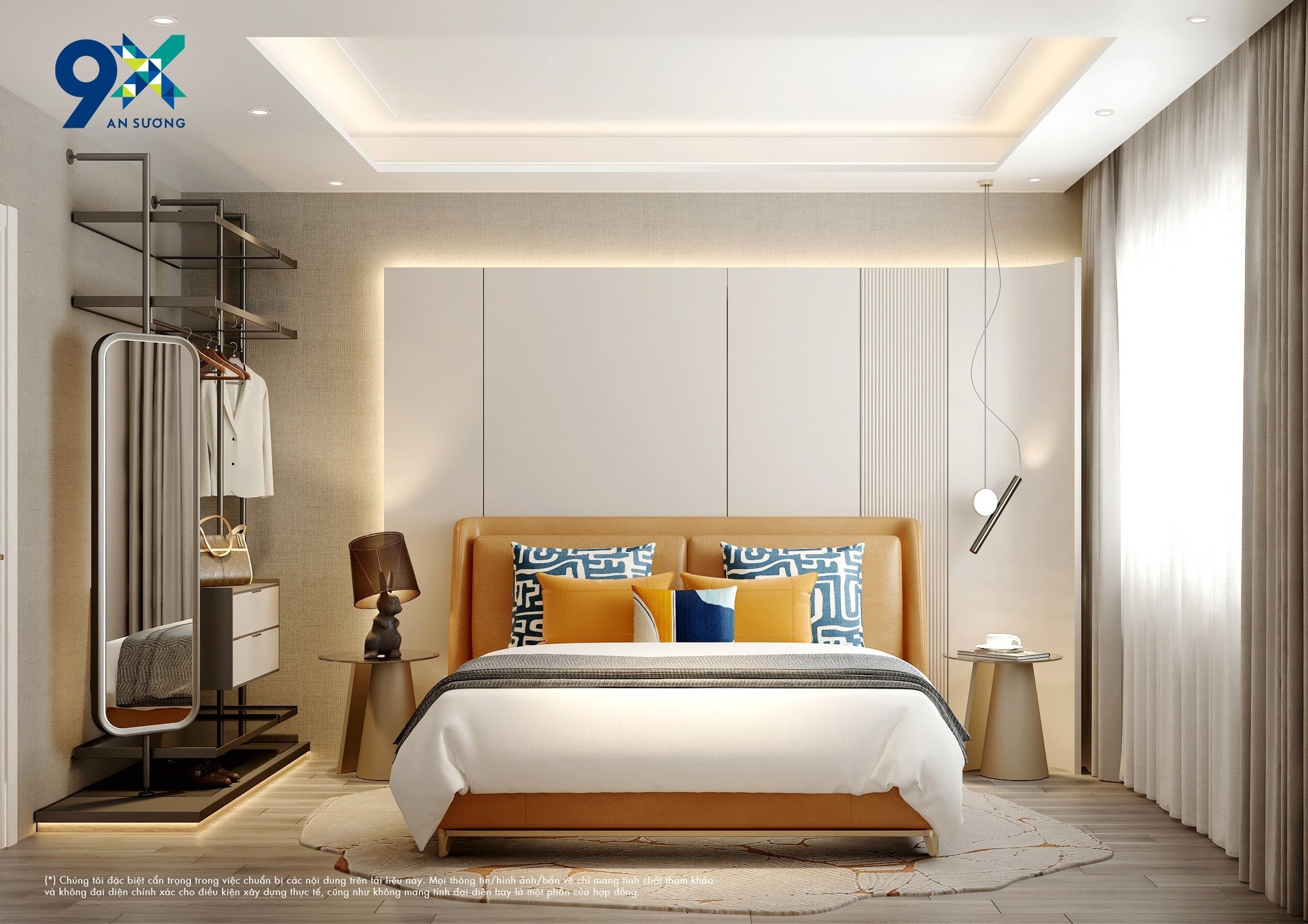 Phòng ngủ căn hộ 9X An Sương