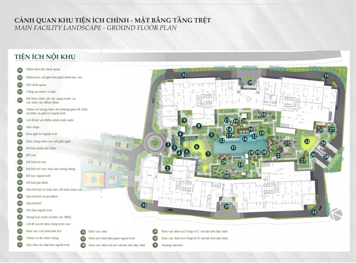 Mặt bằng tổng thể dự án ELYSIAN Lò Lu