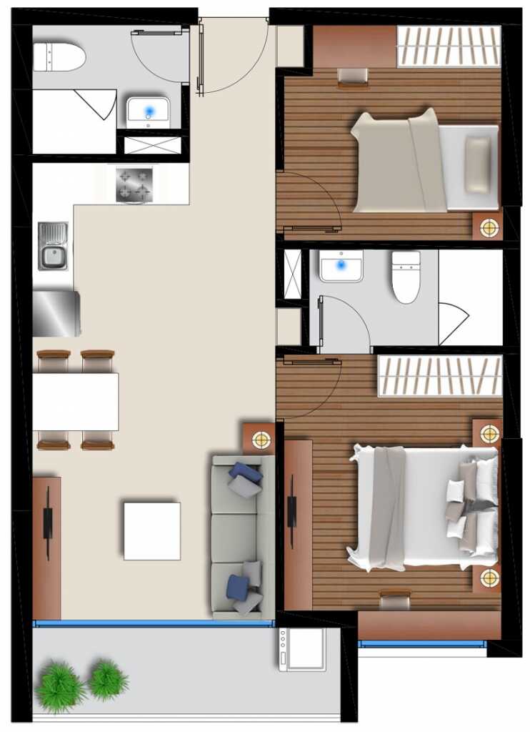 Thiết kế các loại hình căn hộ dự án An Gia Skyline