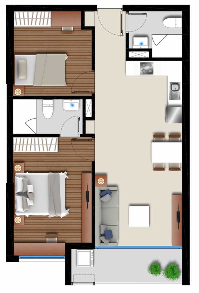 Thiết kế các loại hình căn hộ dự án An Gia Skyline