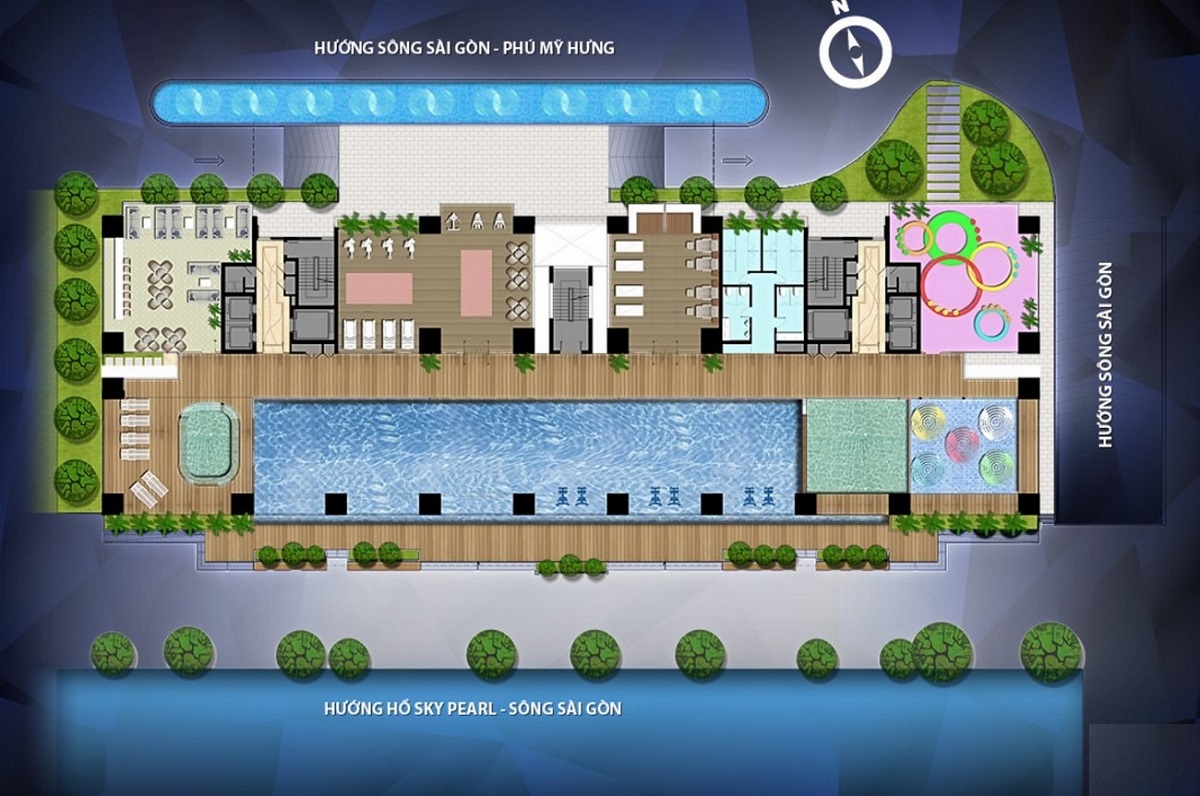 Mặt bằng tầng 2 dự án An Gia Skyline