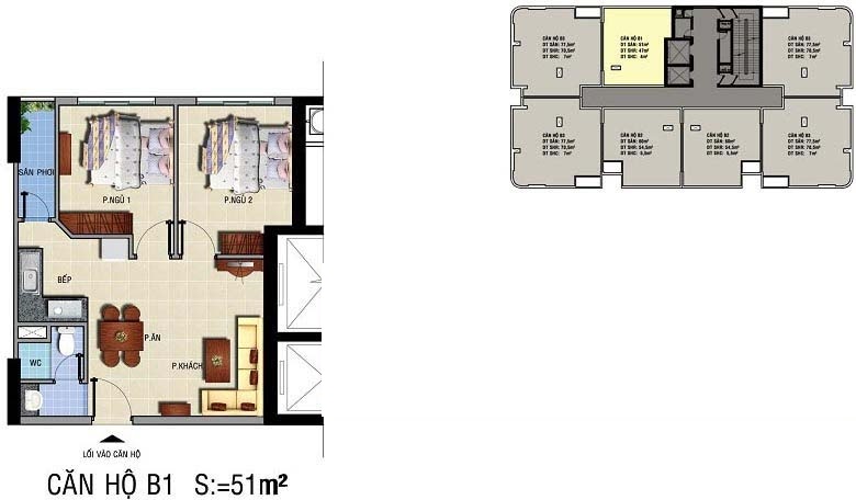 Các loại hình căn hộ dự án Âu Cơ Tower