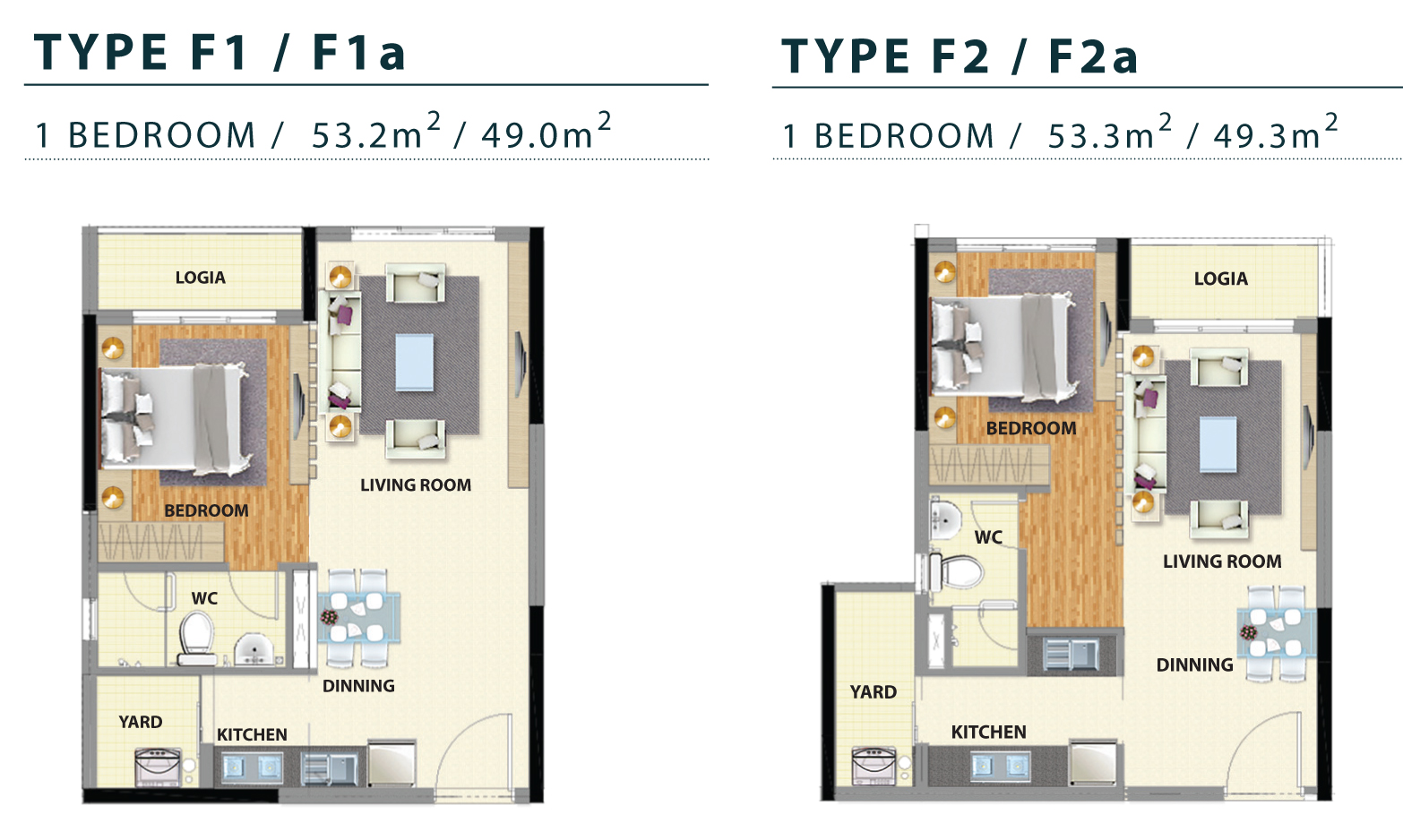 Thiết kế căn hộ 1 phòng ngủ dự án Celadon City