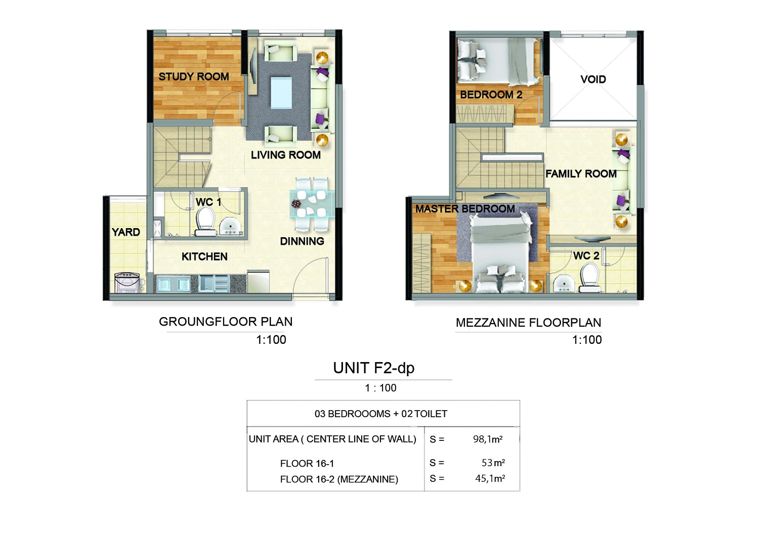 Thiết kế căn hộ Duplex  dự án Celadon City