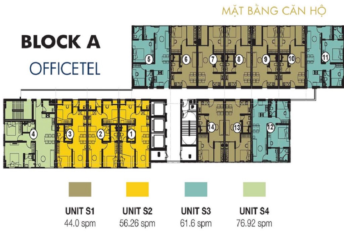 Mặt bằng chi tiết Block A