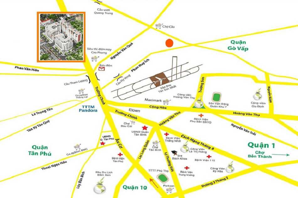 Vị trí xây dựng dự án chung cư Khang Gia