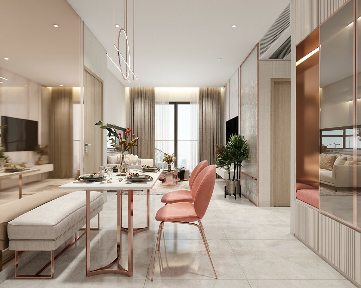 Nhà mẫu dự án D-Aqua thiết kế đep