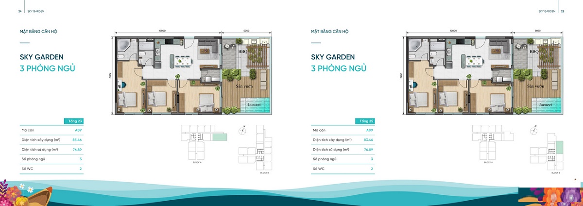 Thiết kế các loại hình căn hộ dự án D-Aqua