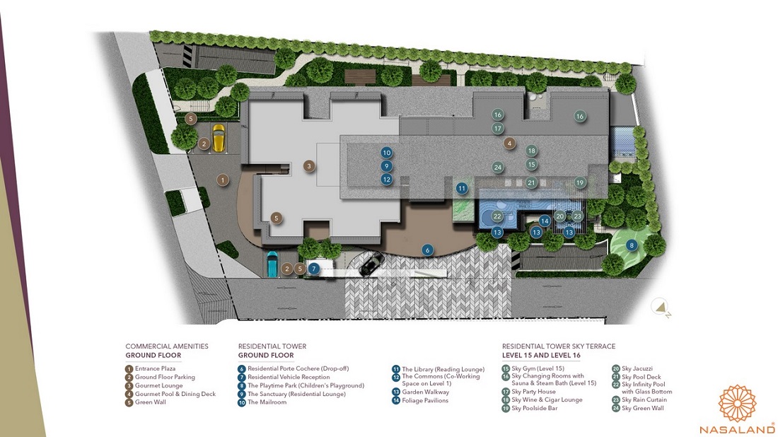 Mặt bằng tổng thể dự án D1 Mension