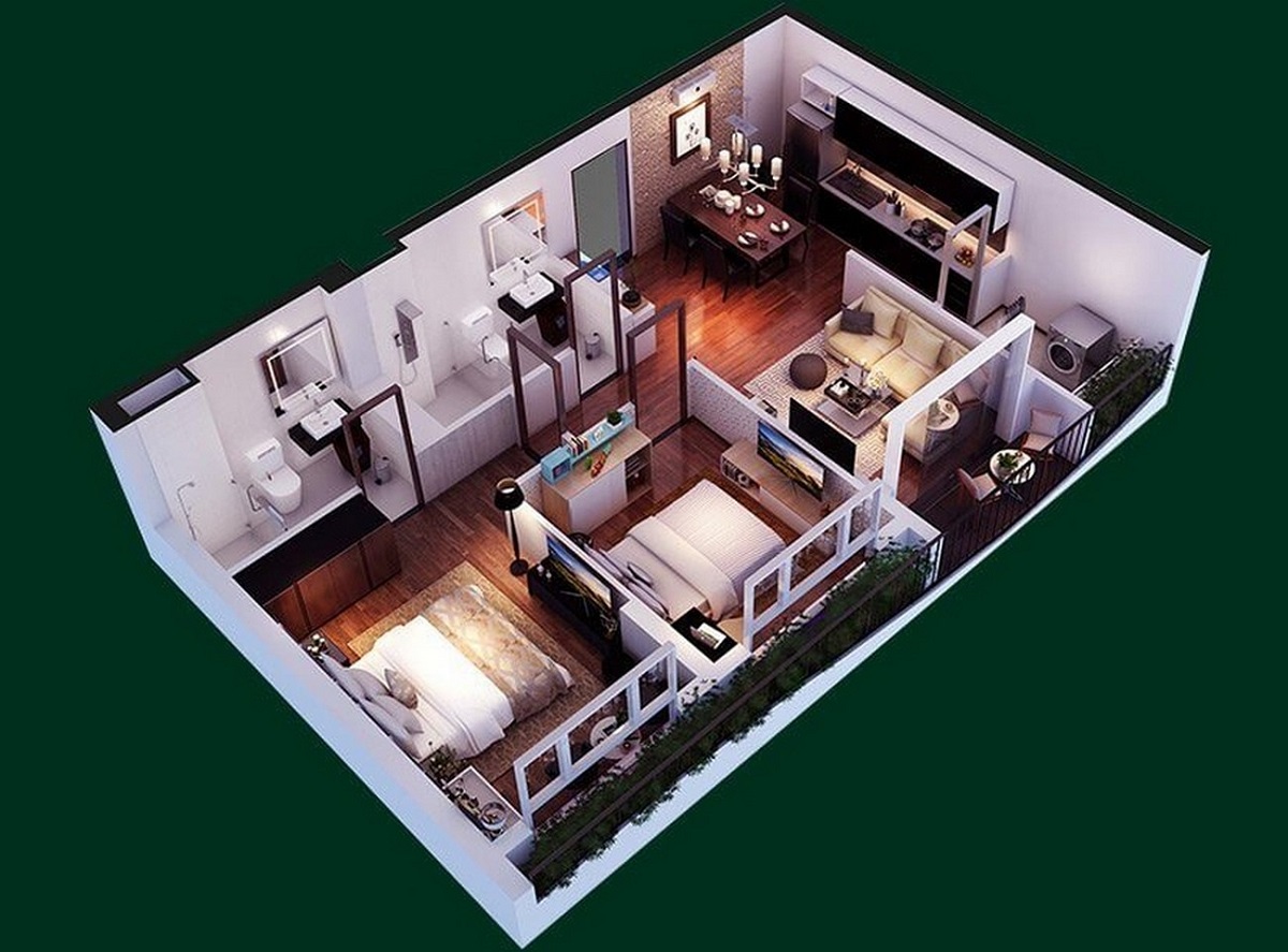 Thiết kế các loại hình căn hộ dự án Diamond Lotus