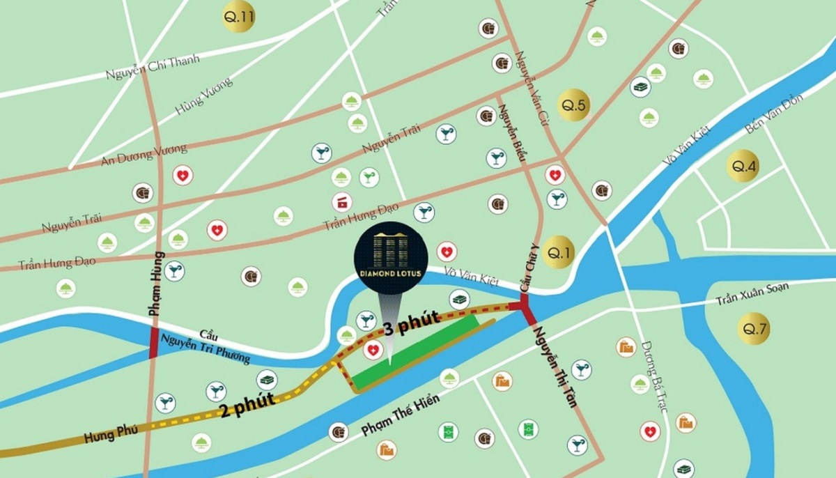 Vị trí xây dựng dự án Diamond Lotus