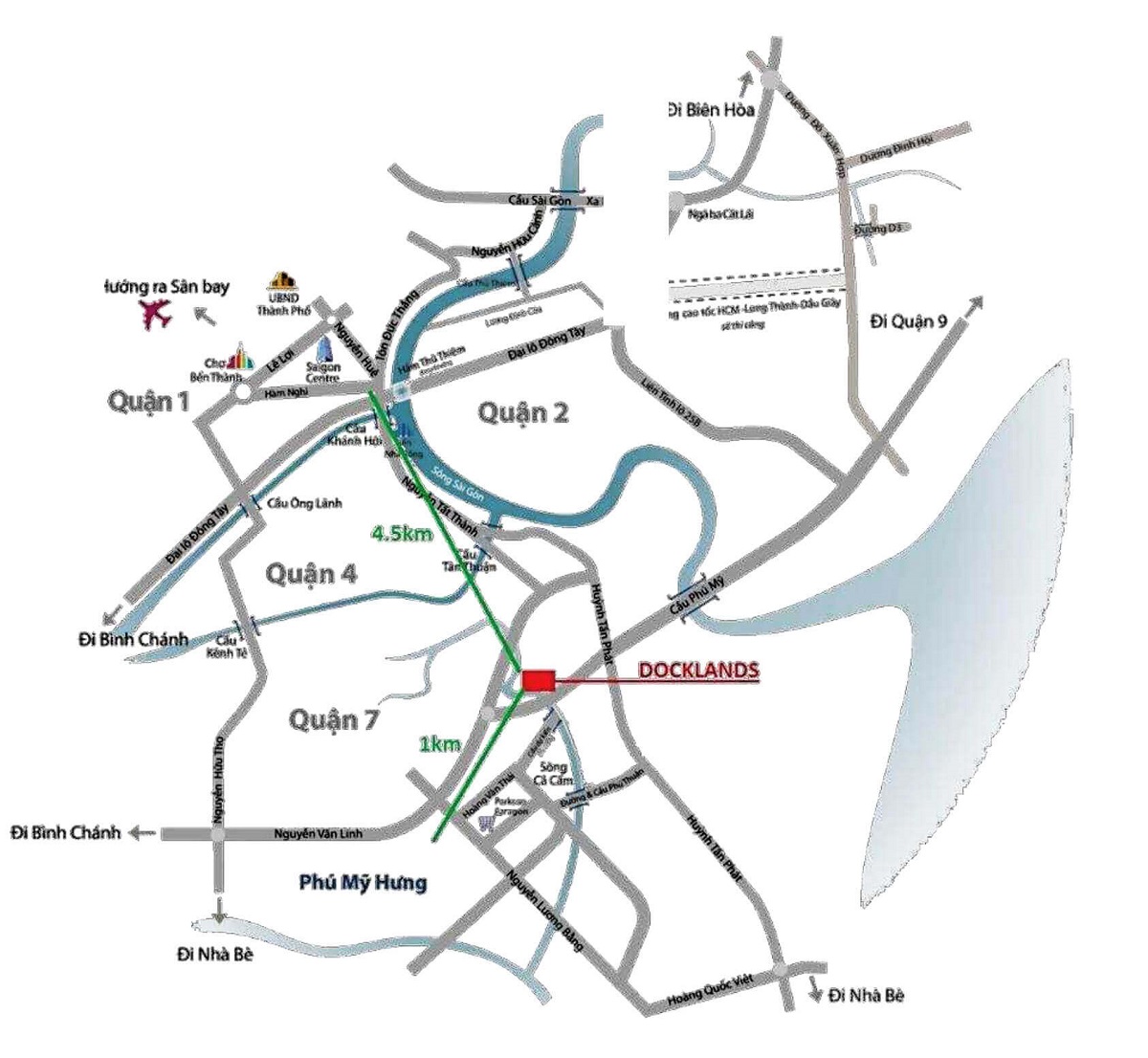 Vị trí xây dựng dự án Docklands Sài Gòn
