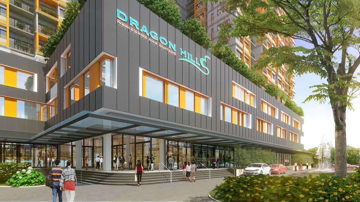 Khu trung tâm thương mại ngay bên dưới toà tháp