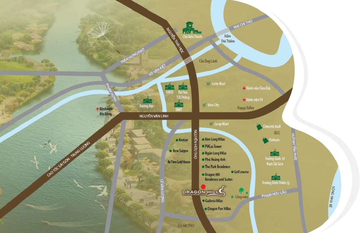 Vị trí xây dựng dự án Dragon Hill