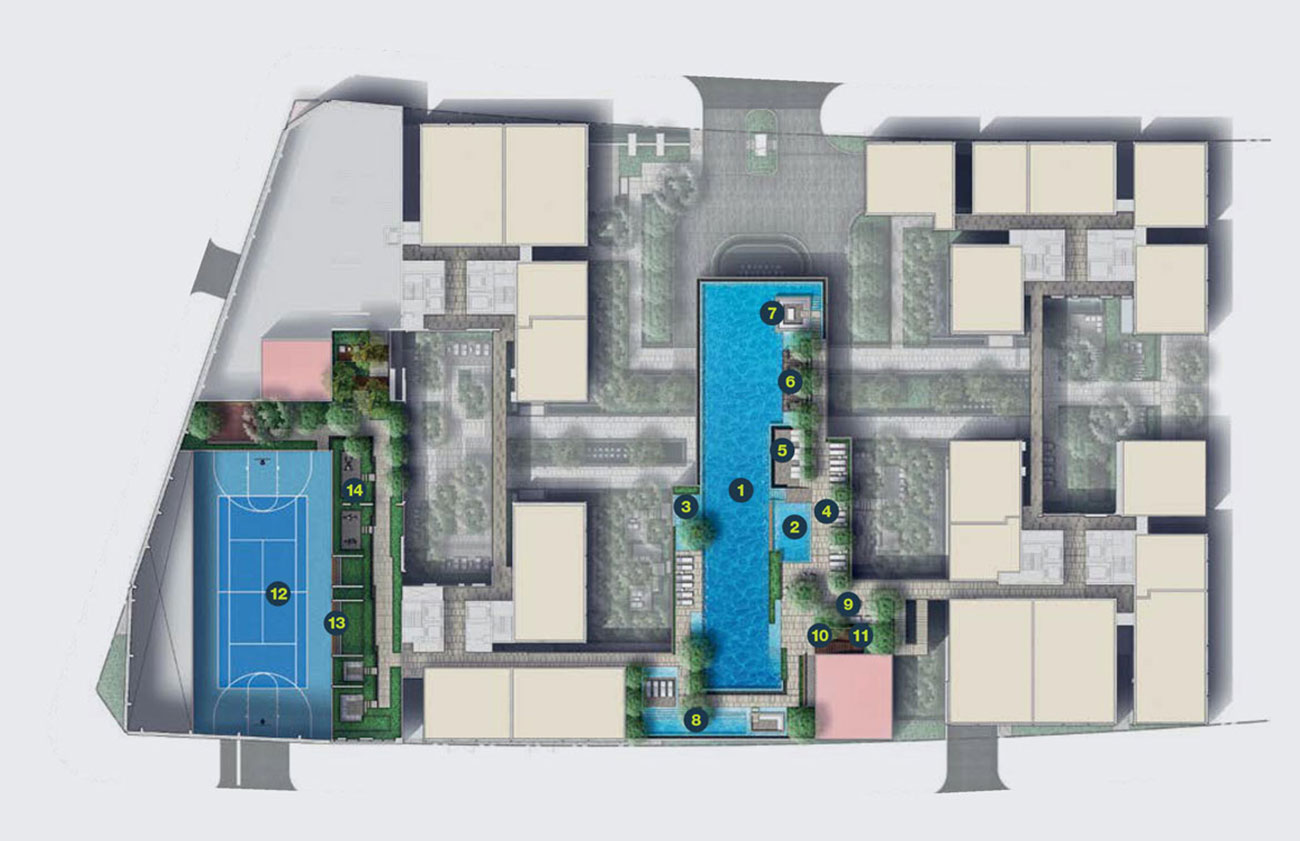 Mặt bằng tổng thể toà Linden