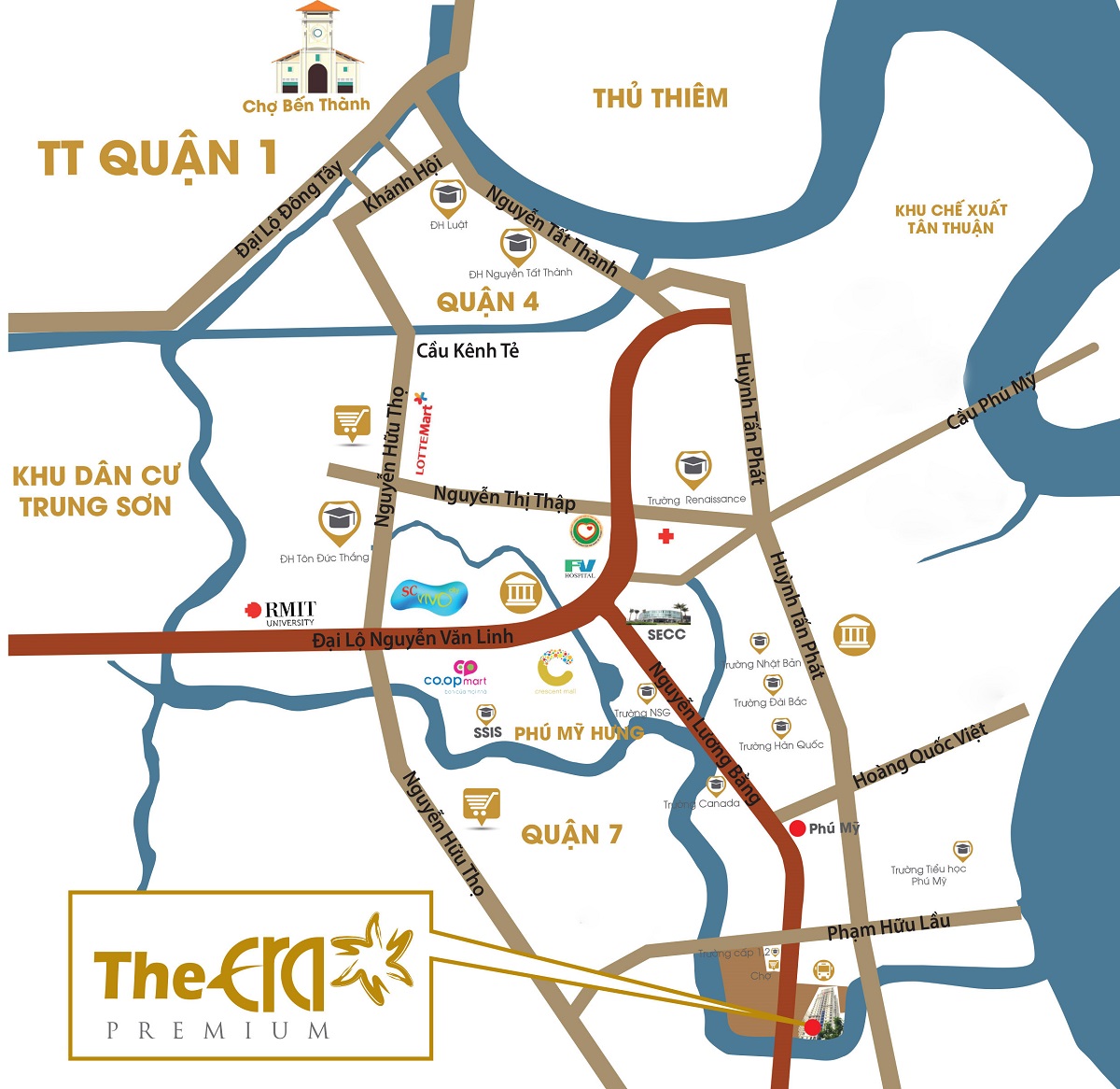 Vị trí xây dựng dự án Era Town