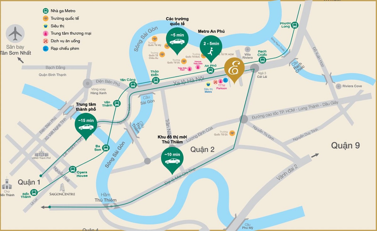 Dự án được xây dựng ở vị trí đẹp