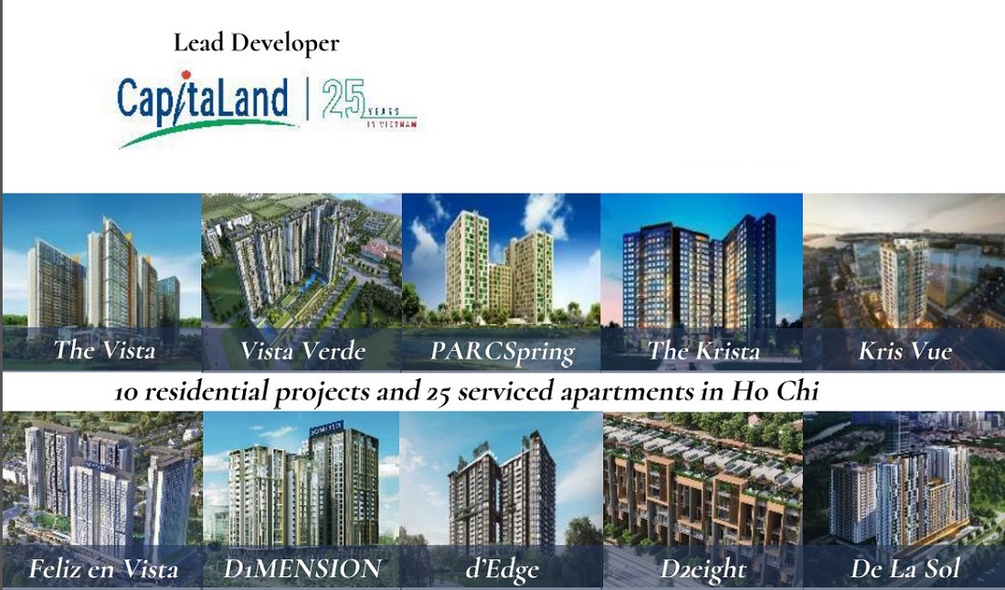 Những dự án nổi bật được đầu tư bởi Capitaland