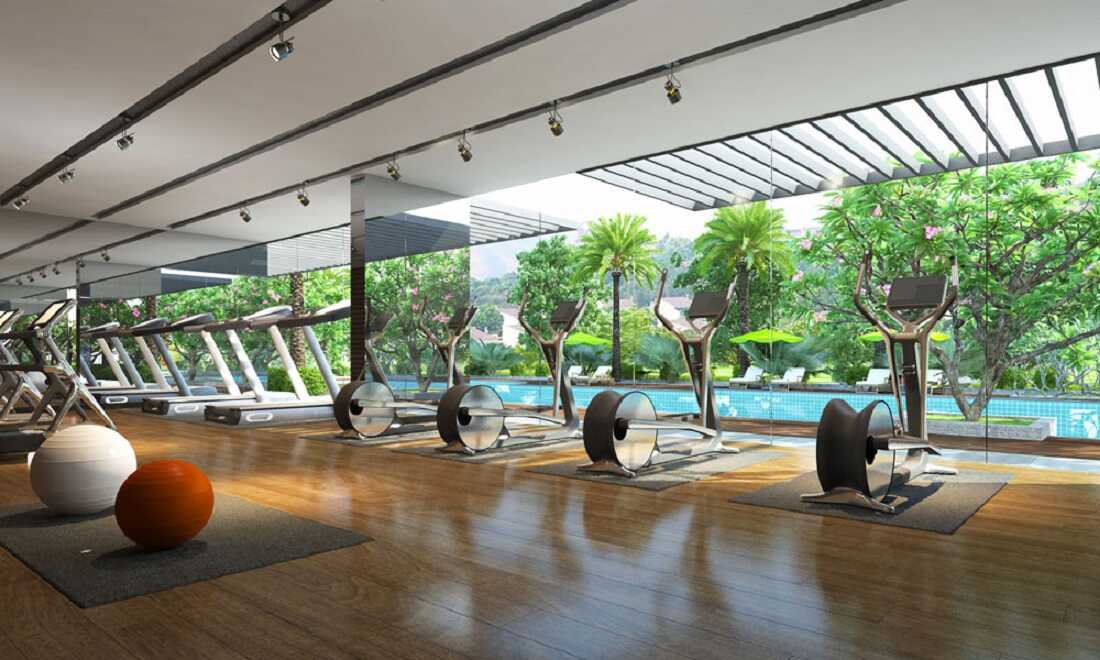 Khu tập luyện thể thao với đa dạng máy tập