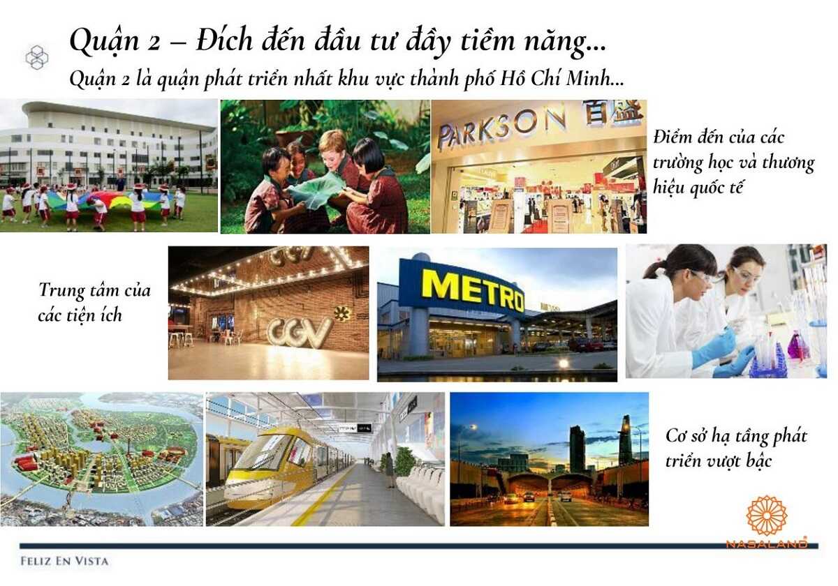 Từ dự án đến các khu vực lân cận thuận tiện