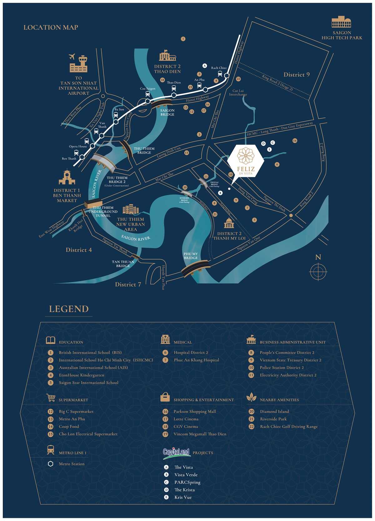 Dự án được xây dựng ở vị trí đẹp