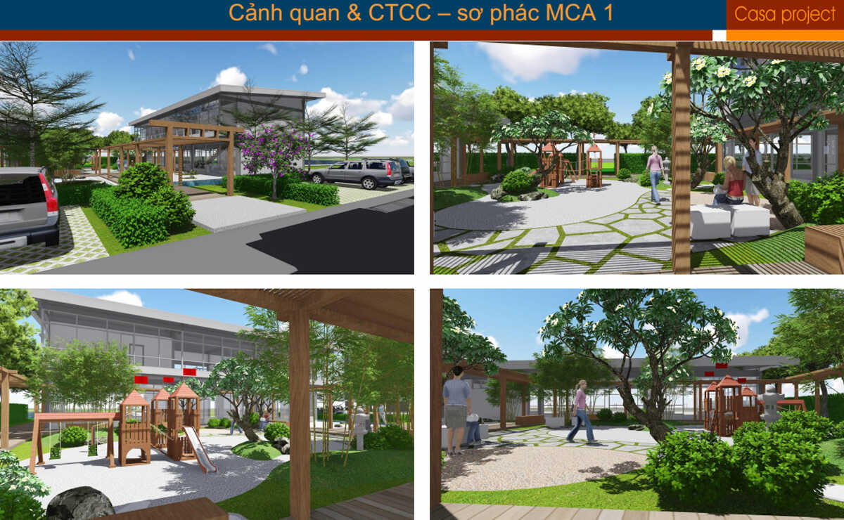 Cảnh quan, không gian sống nội khu dự án Flora Fuji