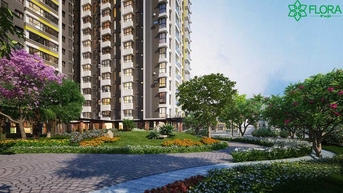 Không gian xanh cùng đường dạo bộ