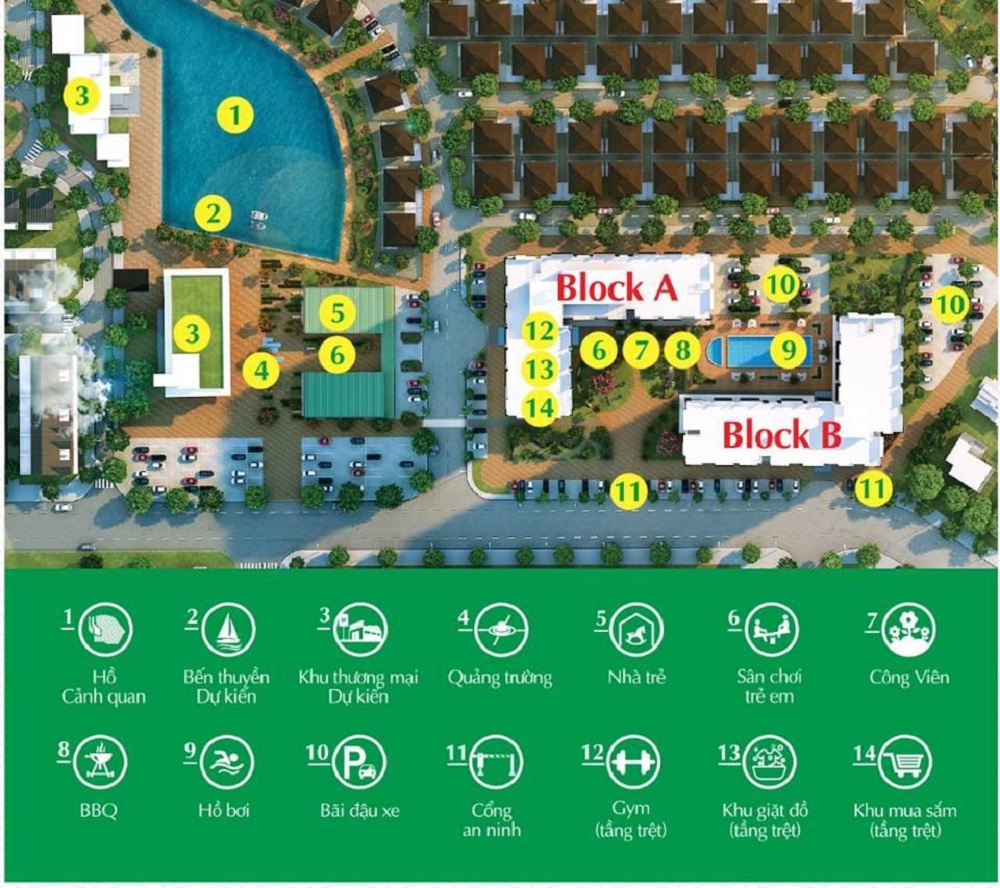 Hệ thống tiện ích bên trong dự án