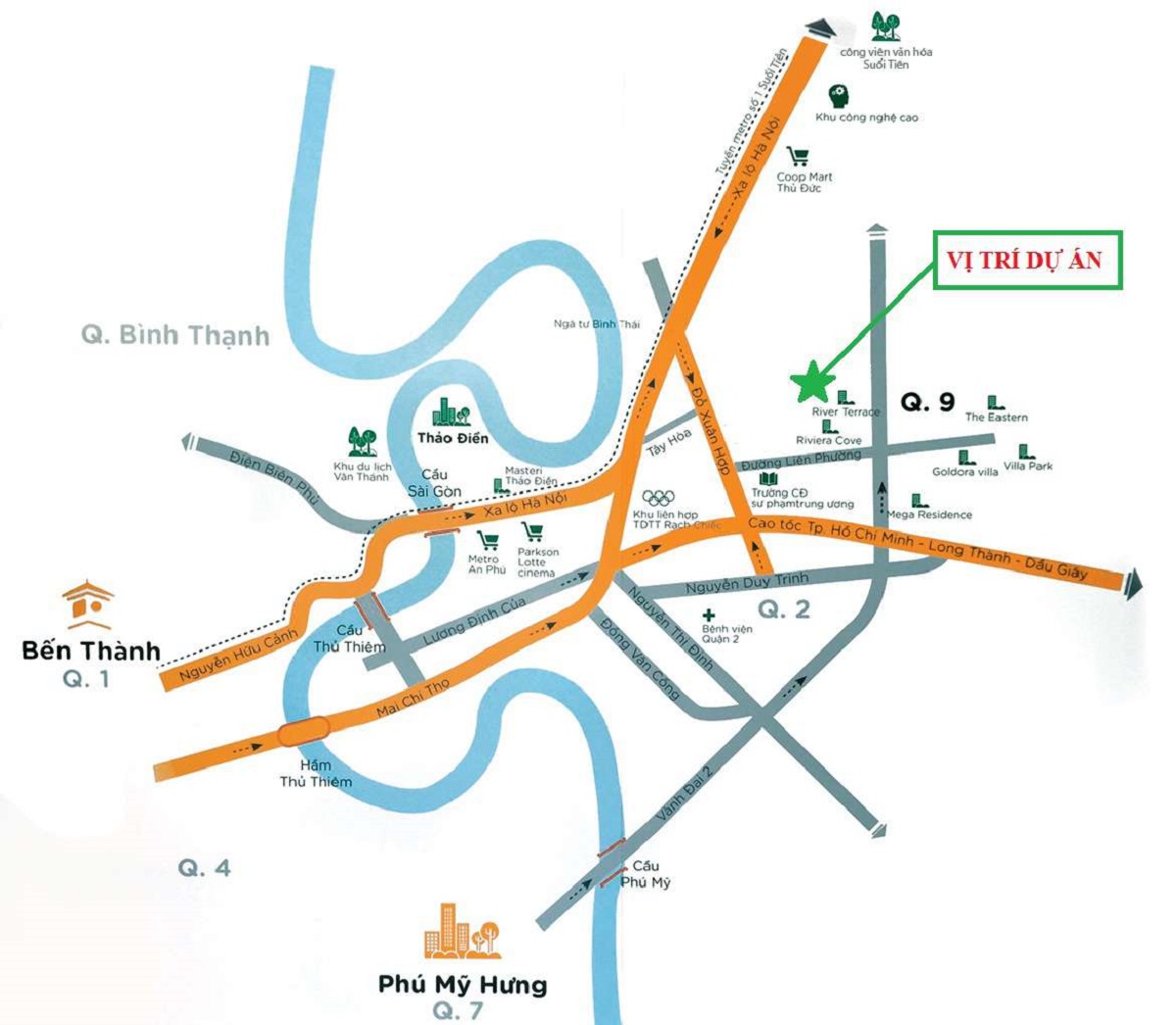 Vị trí xây dựng dự án Flora Fuji