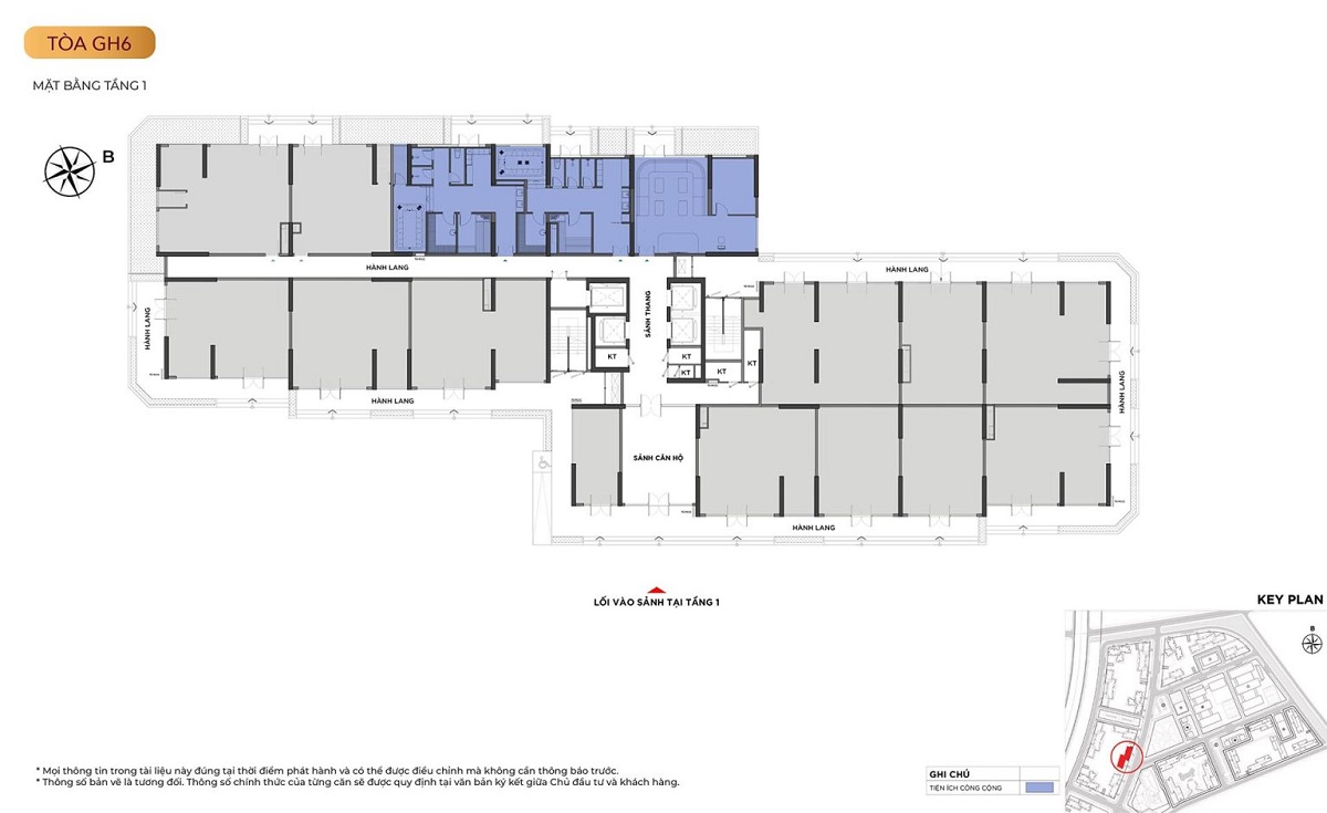 Mặt bằng toà G6 phân khu The Glory Heights