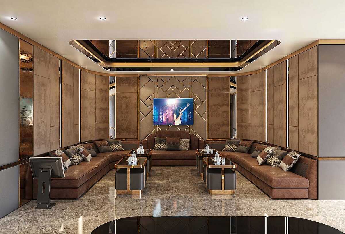 Phòng khách với thiết kế ấn tượng