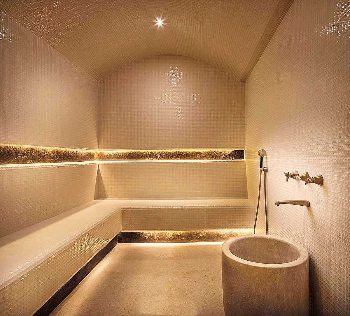 Nhà tắm với tông màu ấm cúng