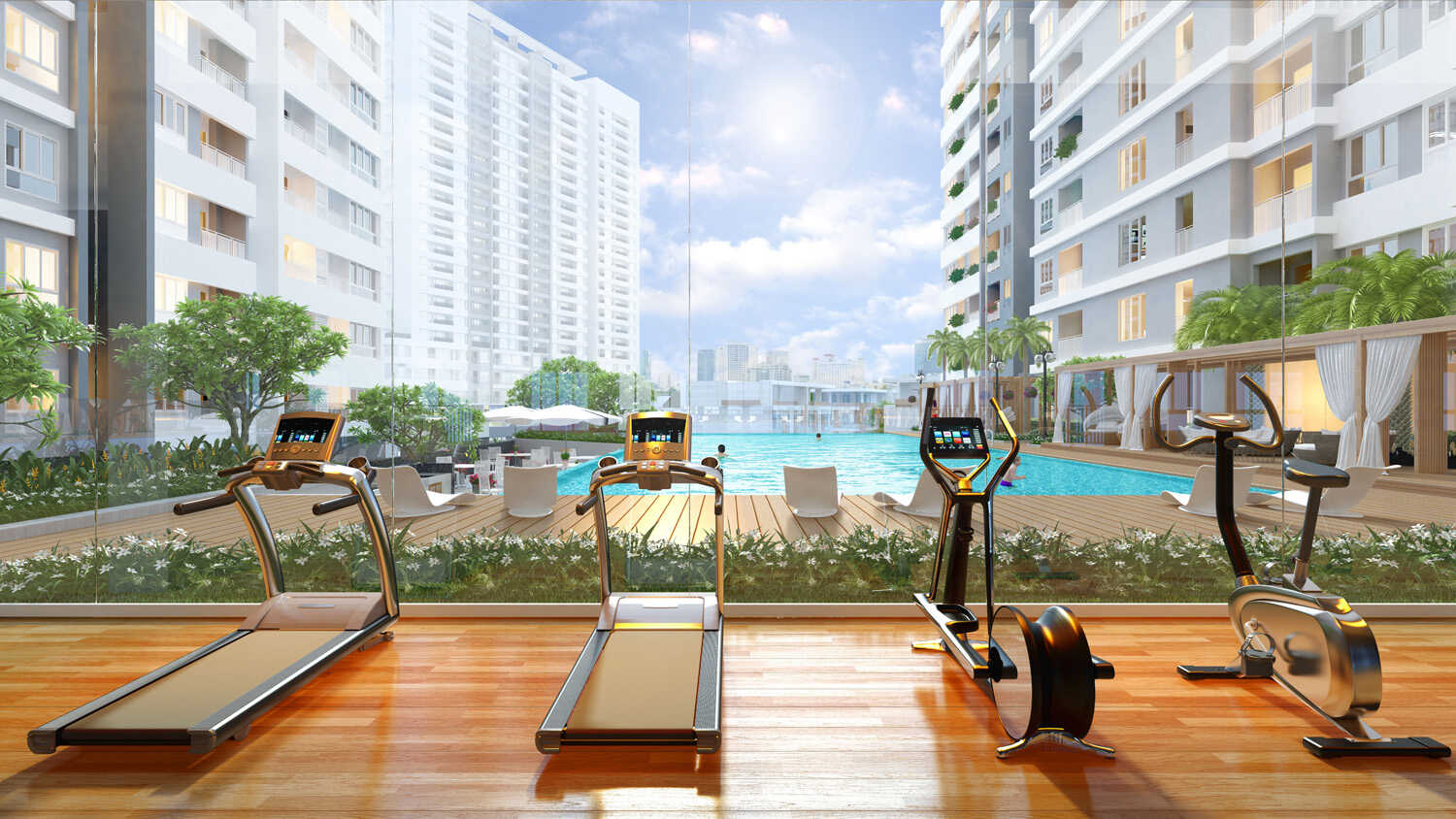 Khu tập gym hiện đại