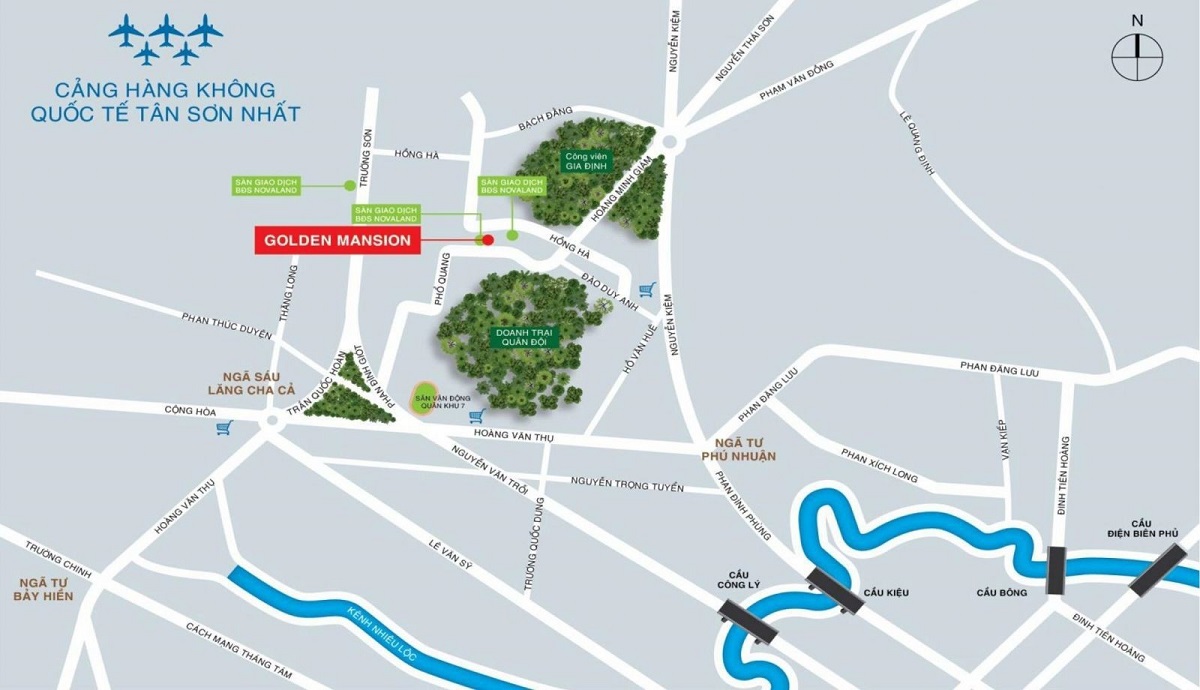 Vị trí xây dựng dự án Golden Mansion