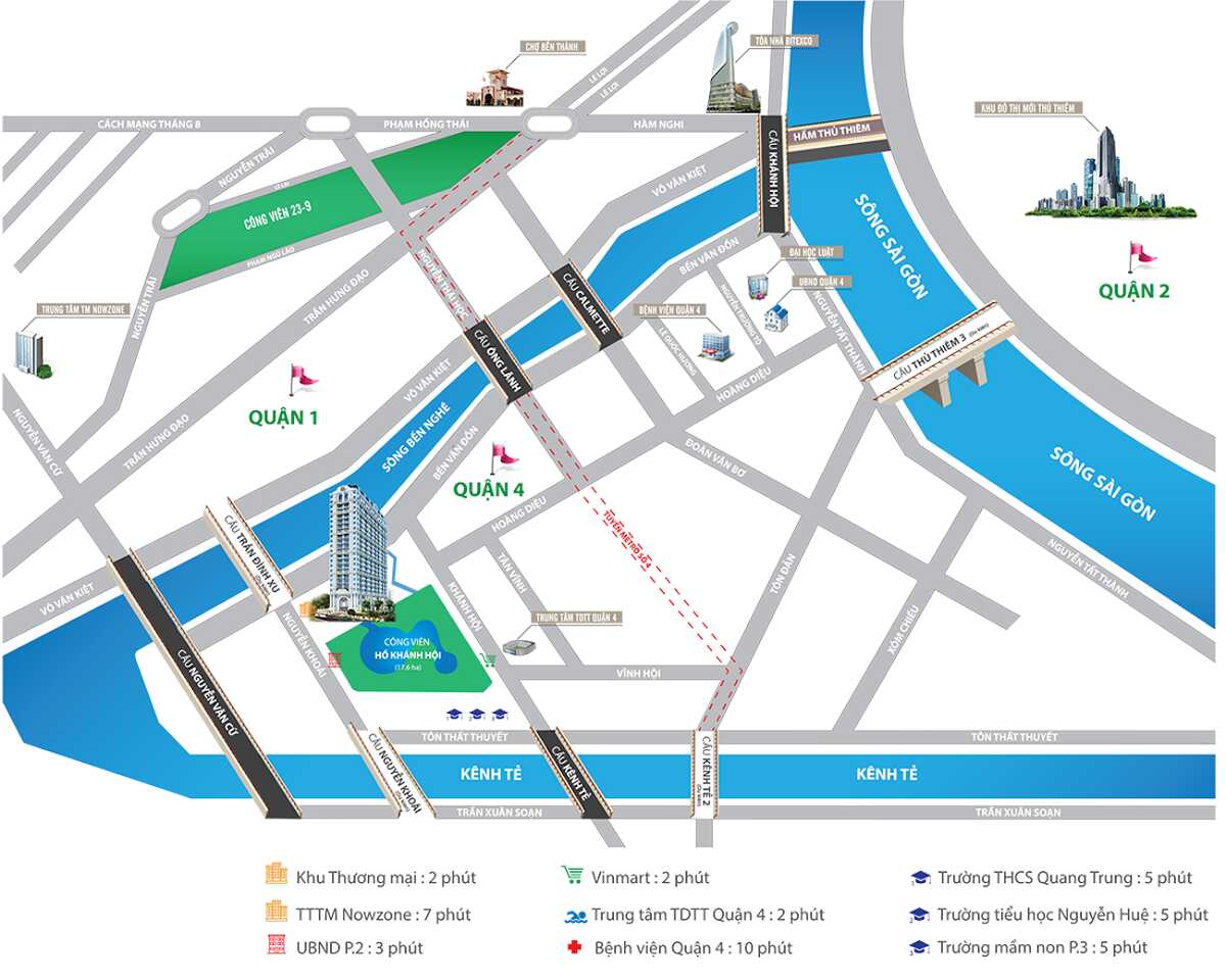 Vị trí xây dựng dự án Grand Riverside