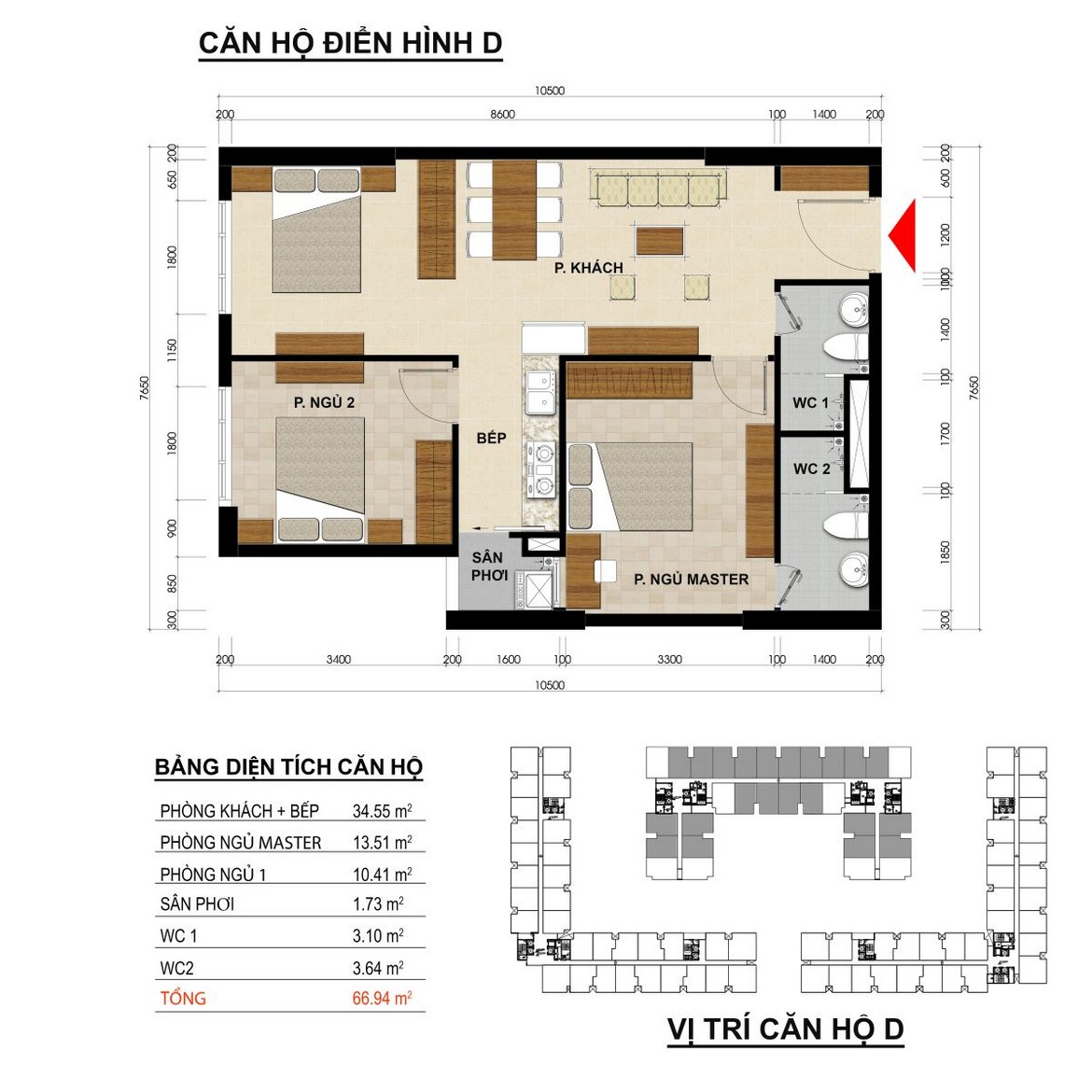Thiết kế các loại hình căn hộ dự án Green River
