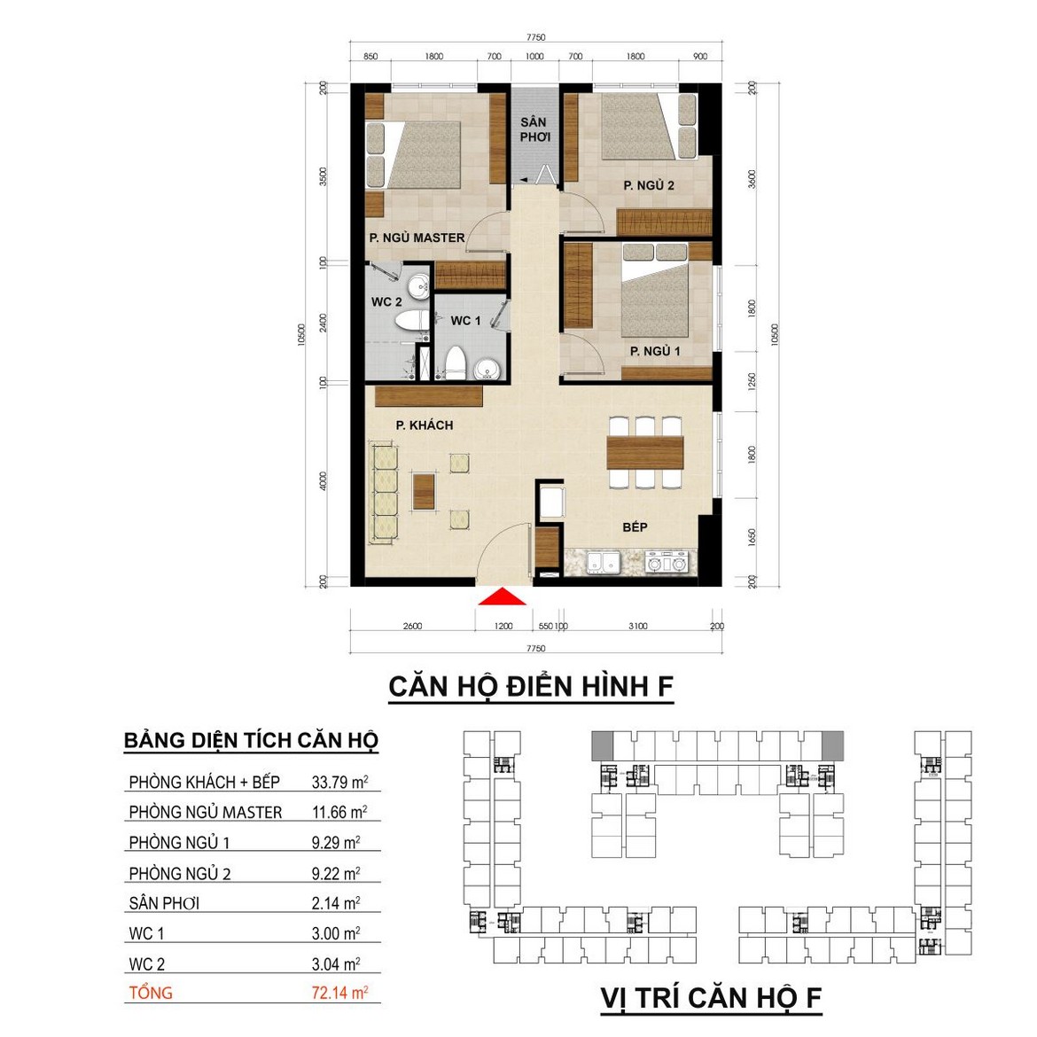 Thiết kế các loại hình căn hộ dự án Green River