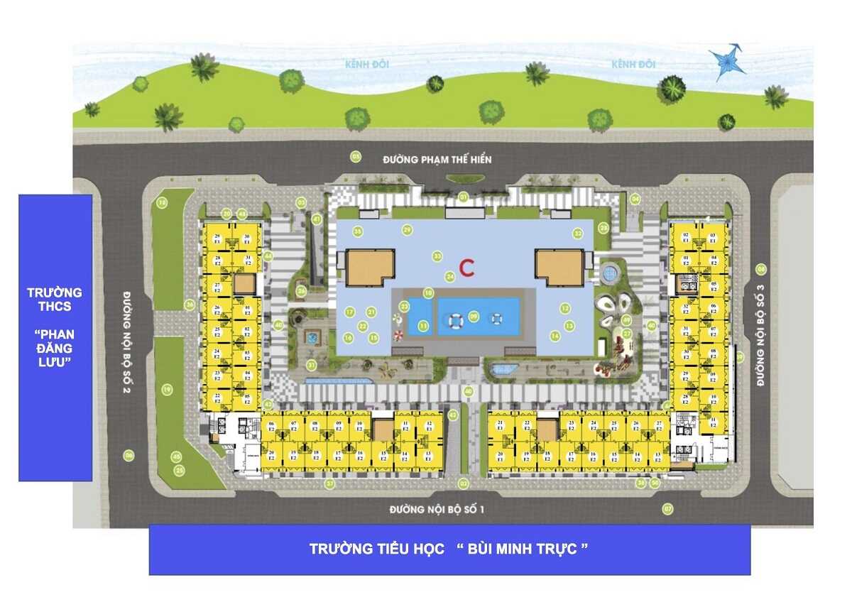 Mặt bằng tổng thể dự án Green River