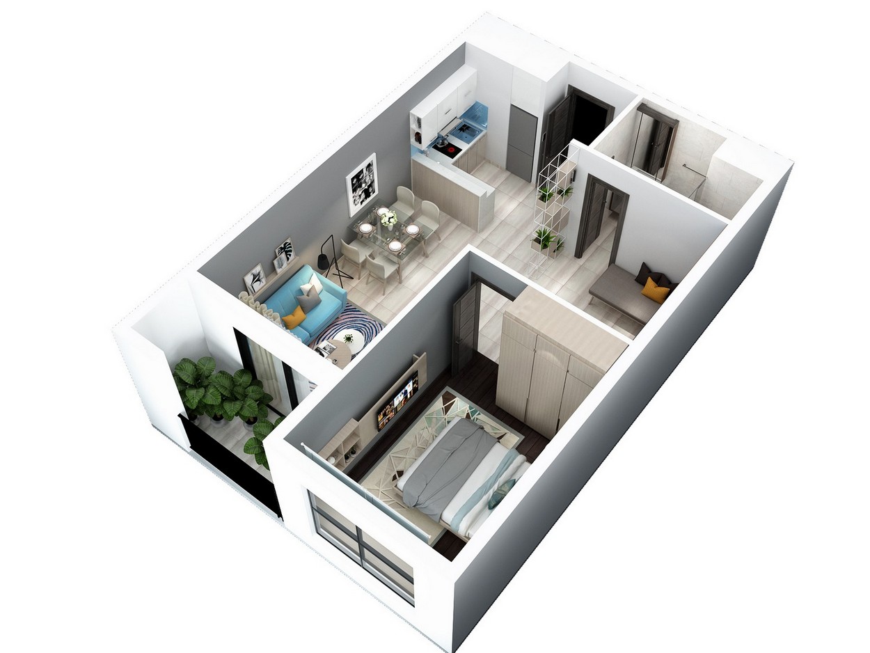 Thiết kế các loại hình căn hộ dự án Hà Đô Centrosa Garden